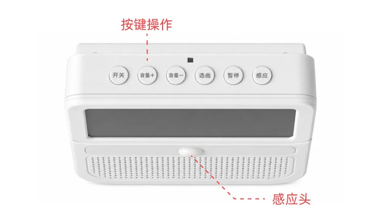 主机按键与感应头位置指示图